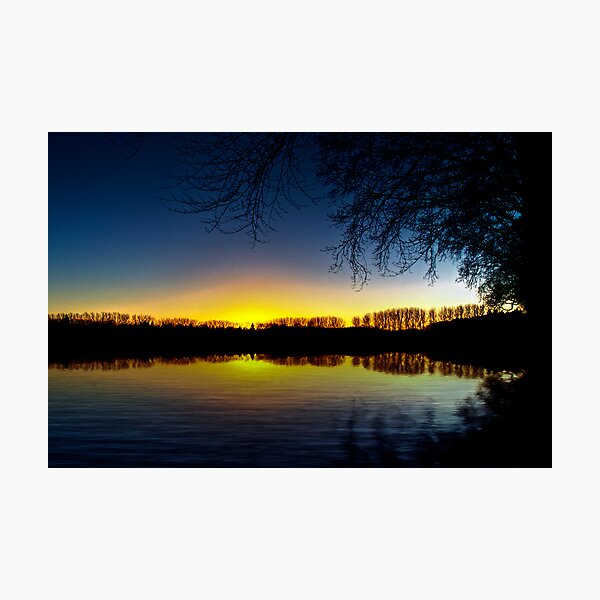 sunset reflection Photographic Print