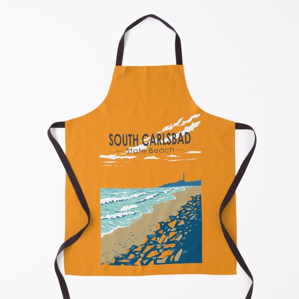 Item preview, South Carlsbad State Beach Travel Art Vintage designed and sold by KrisSidDesigns.
