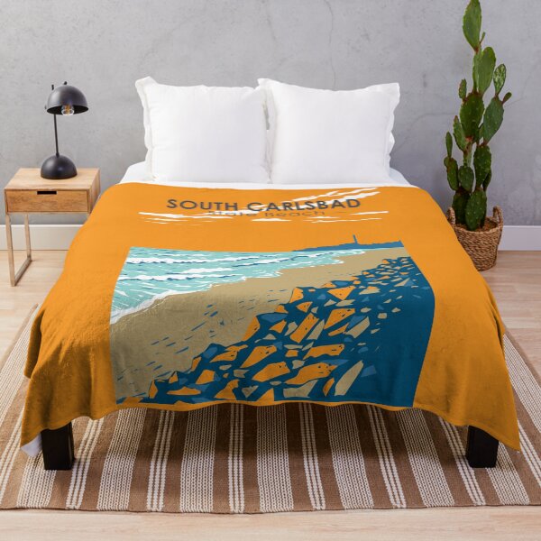 Item preview, South Carlsbad State Beach Travel Art Vintage designed and sold by KrisSidDesigns.