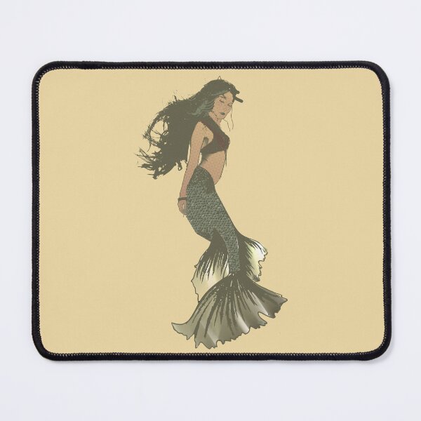 Item preview, VIntage Hand-Drawn Isolated mermaid #1 designed and sold by Eejee-SK.