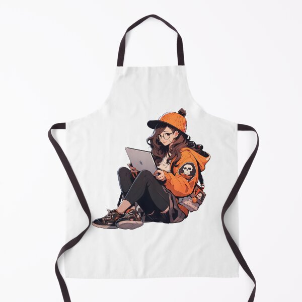 Item preview, The Halloween Lofi Girl Reading Book - Reading Cartoon Characters designed and sold by Ordinary Life Works.