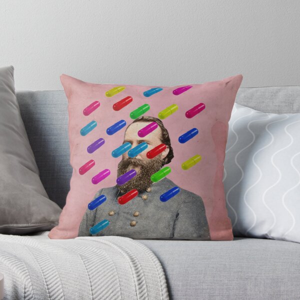 Color Chaos Collection -- Major Pill Throw Pillow