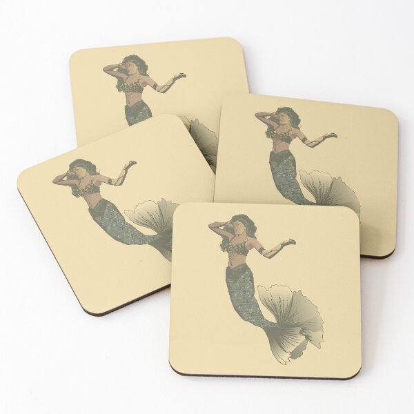 Item preview, Vintage Hand-Drawn Isolated mermaid #2 designed and sold by Eejee-SK.