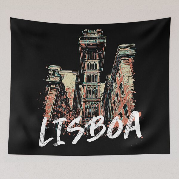 Item preview, Ilustración del Elevador de Santa Justa de Lisboa | Arte emblemático designed and sold by Lemomo-artworks.