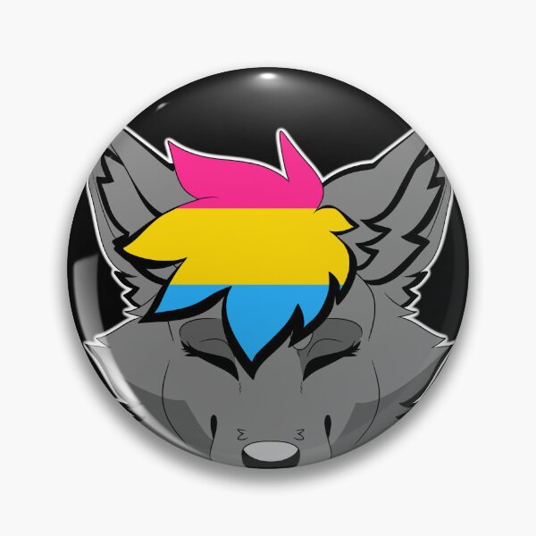 Item preview, pansexual pride wolf designed and sold by mischefous.
