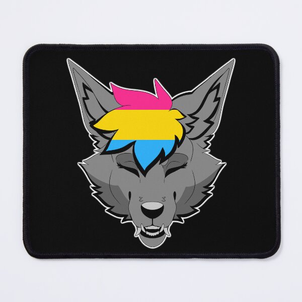 Item preview, pansexual pride wolf designed and sold by mischefous.
