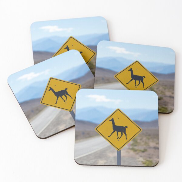 Item preview, Llama road sign in Argentina, Andes, South America designed and sold by Piccaya.