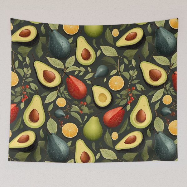 Item preview, Green Avocado Pattern. Juicy Vegetables. 5 designed and sold by YOTA-ART.