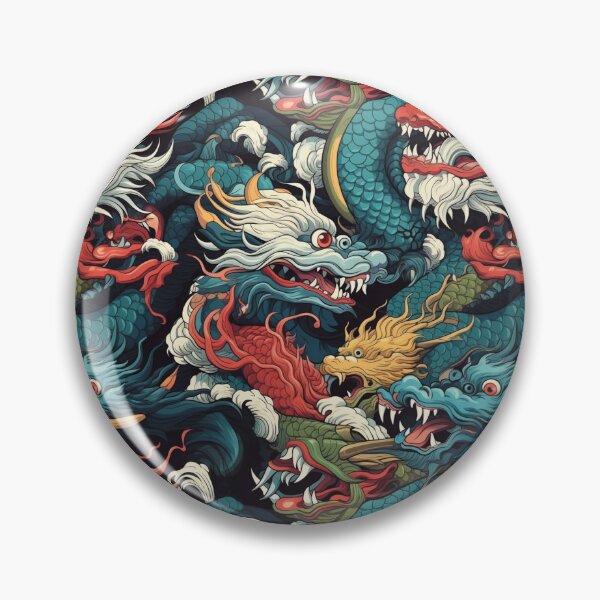 Item preview, Group of Traditional Chinese Dragons Pattern - Gift for Dragons Lover designed and sold by AITeeGenius.