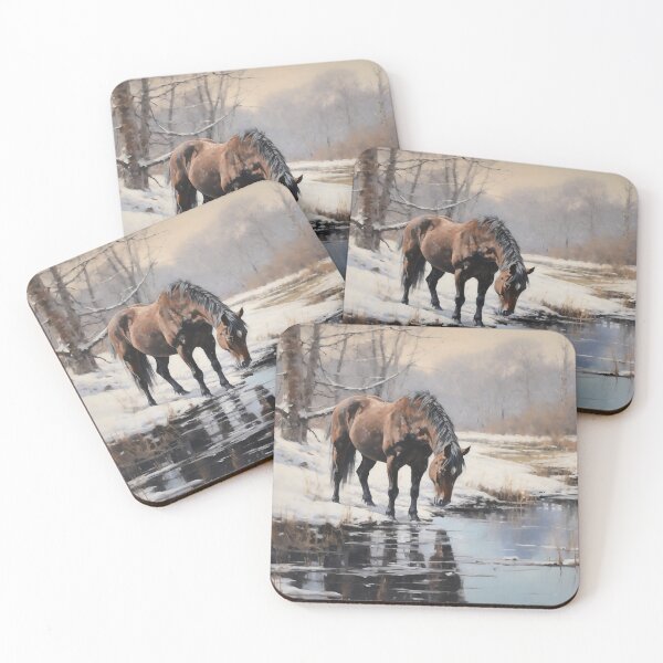 Item preview, Horse in the Winter designed and sold by LucasMinimal.