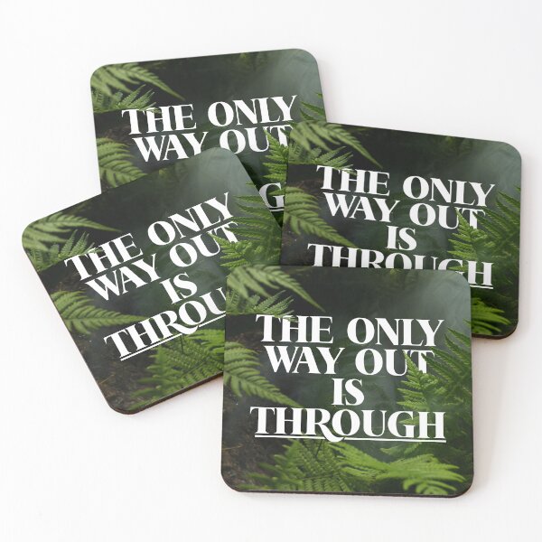 Item preview, The Only Way Out Is Through designed and sold by VirtualVibesCo.