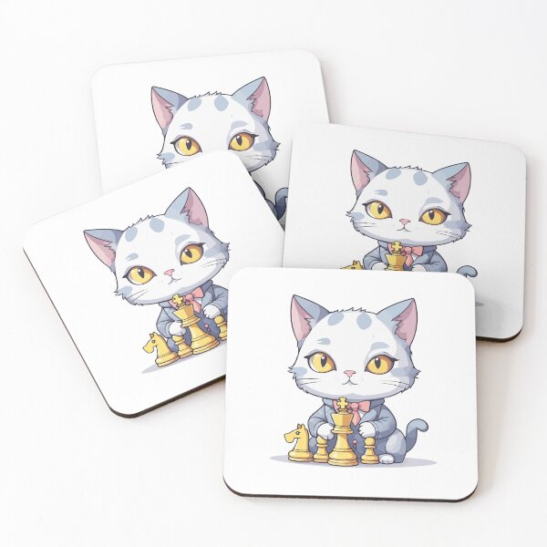 Item preview, Cute Kitty Playing Chess designed and sold by Ridaelb.