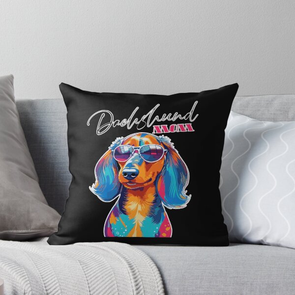 Item preview, Long Haired Dachshund Dog Mom Vintage Cool designed and sold by Hic21.