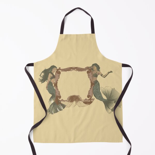 Item preview, Vintage Hand-Drawn mermaids pairs with sign designed and sold by Eejee-SK.