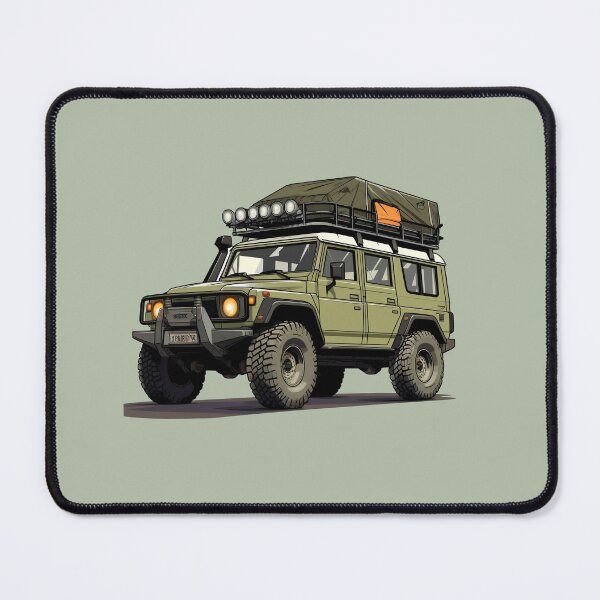 Item preview, Olive Green Camping Rig 4x4 Vehicle - Digital Art - Outdoor Sticker Series 1 | WanderUpNorthCo. designed and sold by WanderUpNorth.