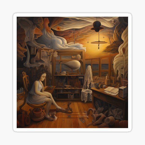 Item preview, Her Imagination is Unbound in Her Studio designed and sold by YoPedro.