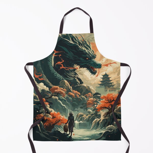 Item preview, Vintage Chinese Dragon Fantasy Art - Dragon Illustration designed and sold by AITeeGenius.