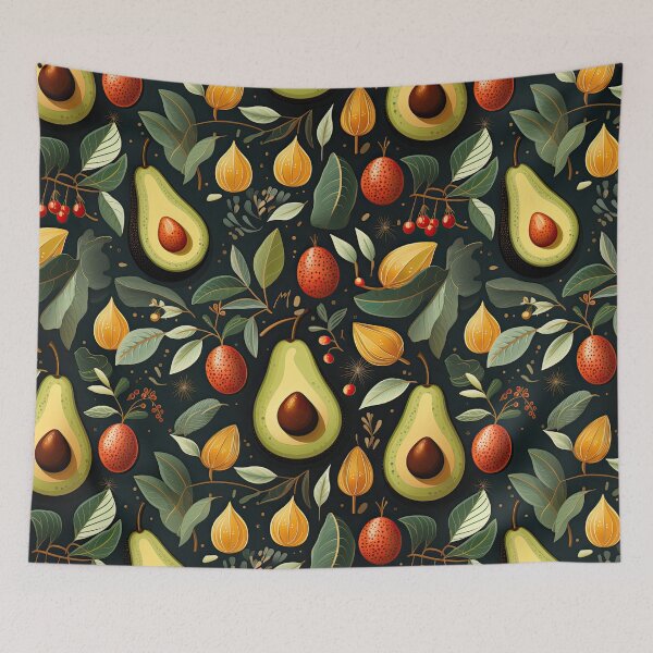 Item preview, Green Avocado Pattern. Juicy Vegetables. 7 designed and sold by YOTA-ART.