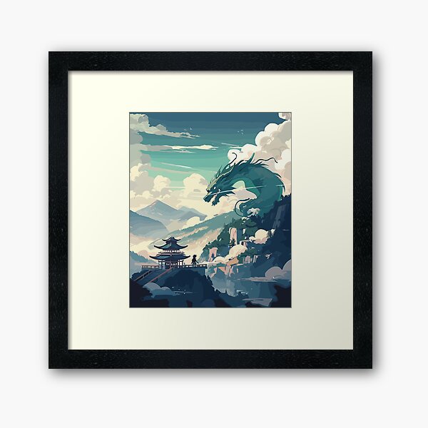 Artikel-Vorschau von Anime Chinesischer Drache Fantasy-Kunst - Drachenillustration, designt und verkauft von AITeeGenius.