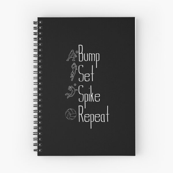 Item preview, bump set spike repeat design for volleyball fans designed and sold by ChaosEdits.