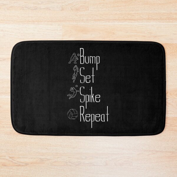 Artikelvorschau, Bump Set Spike Repeat Design für Volleyball-Fans entworfen und verkauft von ChaosEdits.