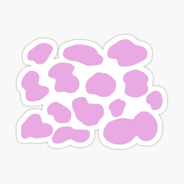 Purple Cow Print Sticker by Buckle Bunny