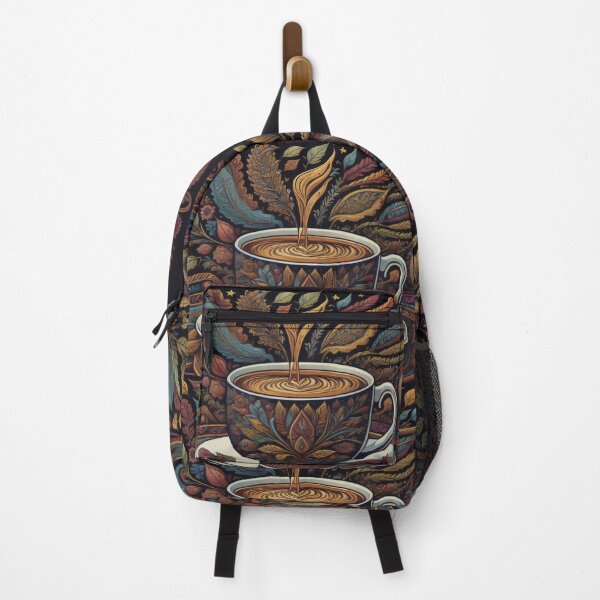 Item preview, Psychedelic Flowers Feathers Colorado Coffee Shop College CSU 2 designed and sold by CoffeeIsATrip.