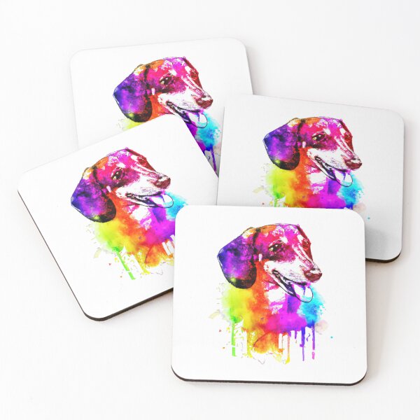 Item preview, Dachshund Dog Smiles Watercolor Colorful designed and sold by Hic21.