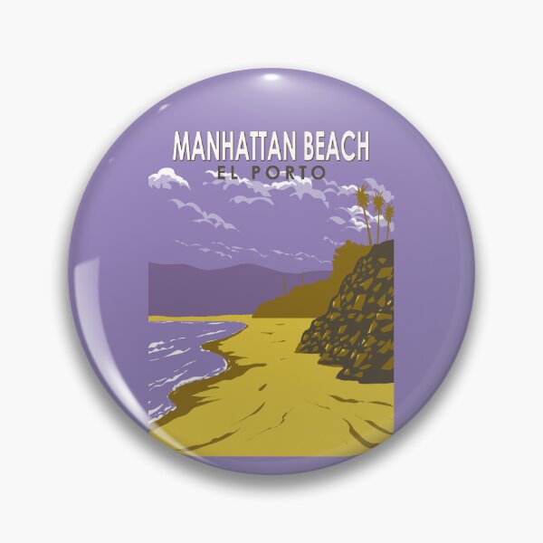 Item preview, Manhattan Beach California Travel Art Vintage designed and sold by KrisSidDesigns.