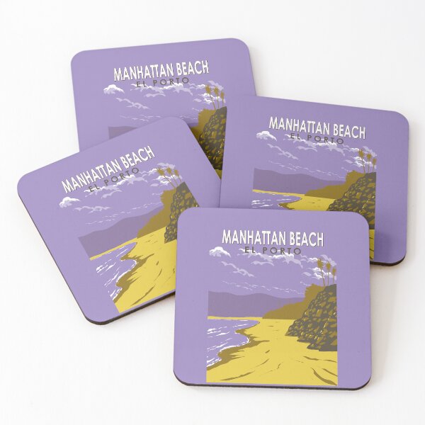Item preview, Manhattan Beach California Travel Art Vintage designed and sold by KrisSidDesigns.