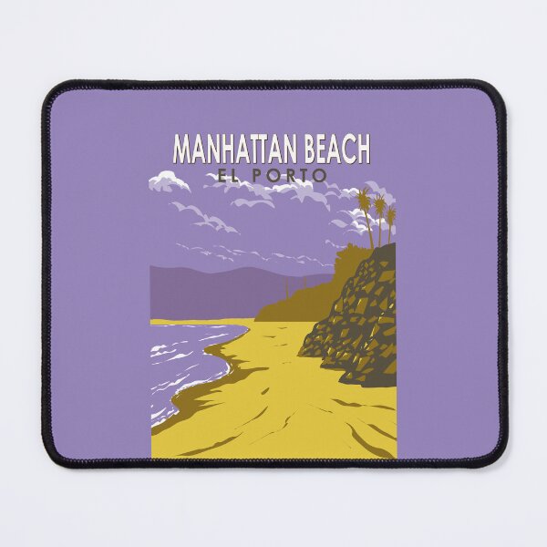 Item preview, Manhattan Beach California Travel Art Vintage designed and sold by KrisSidDesigns.