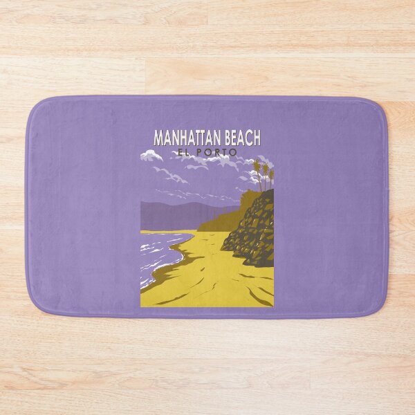 Item preview, Manhattan Beach California Travel Art Vintage designed and sold by KrisSidDesigns.