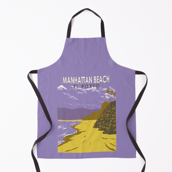Item preview, Manhattan Beach California Travel Art Vintage designed and sold by KrisSidDesigns.