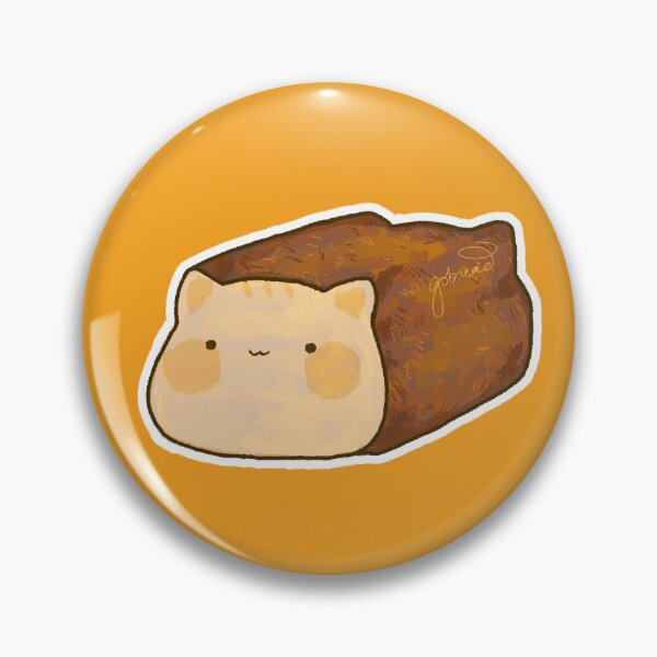 Item preview, Cute Digital Illustration Happy Cat Loaf Bread designed and sold by gobread.