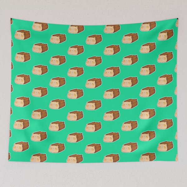 Item preview, Cute Digital Illustration Happy Cat Loaf Bread designed and sold by gobread.