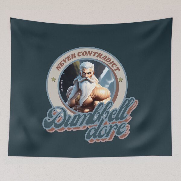 Item preview, Never Contradict, Bodybuilding Dumbbells, Jacked Guy, Fit muscular man, bodybuilder magician and sorcerer, Fitness quotes, Sorcerer School, Harry, Magic Wand, Protein shaker workout, White bearded Gym designed and sold by SwissCalibre.