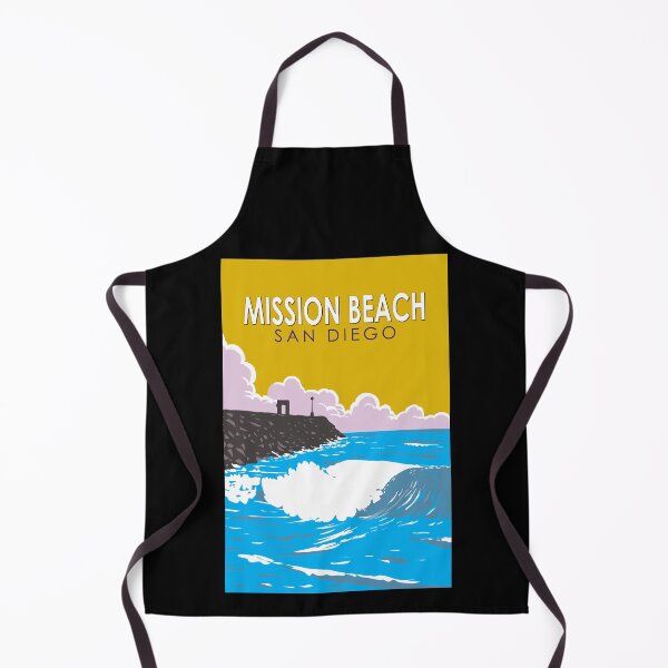 Item preview, Mission Beach California Travel Art Vintage designed and sold by KrisSidDesigns.