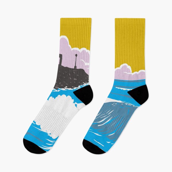 Item preview, Mission Beach California Travel Art Vintage designed and sold by KrisSidDesigns.