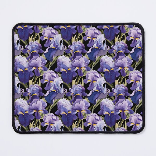 Item preview, Beautiful Colourful Irises Plants Flowers Pattern designed and sold by LudwikeArts.