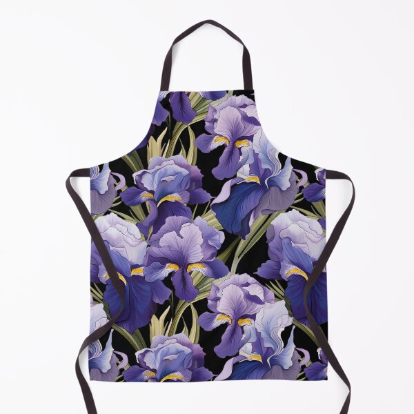 Item preview, Beautiful Colourful Irises Plants Flowers Pattern designed and sold by LudwikeArts.