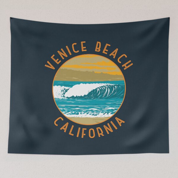Item preview, Venice Beach California Retro Distressed Circle designed and sold by KrisSidDesigns.