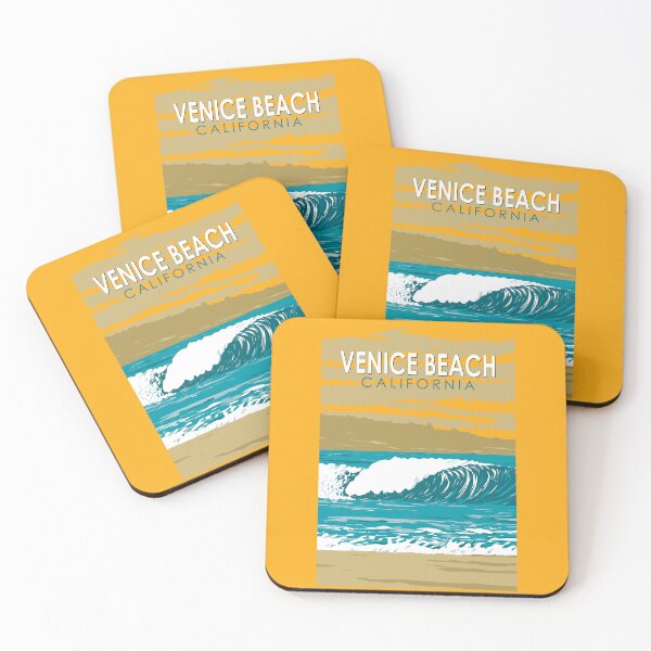 Item preview, Venice Beach California Travel Art Vintage designed and sold by KrisSidDesigns.