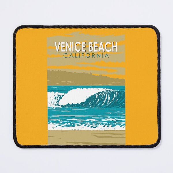 Item preview, Venice Beach California Travel Art Vintage designed and sold by KrisSidDesigns.
