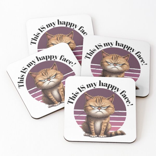 Item preview, This IS My Happy Face! Grumpy Cat designed and sold by TuckerLogan.