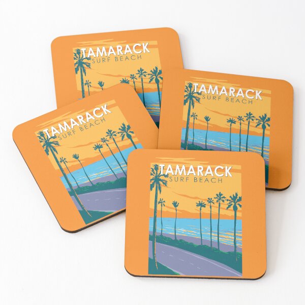 Item preview, Tamarack Surf Beach California Travel Art Vintage designed and sold by KrisSidDesigns.