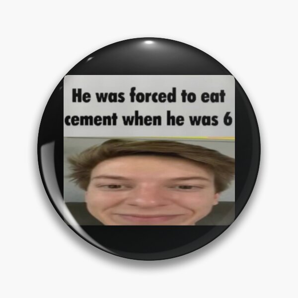 Item preview, Sinjin Drowning Weston Koury He Was Forced To Eat Cement Meme  designed and sold by roombatic.