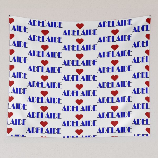 Item preview, Blue Adelaide Broadway Style Text, with Red Love Heart designed and sold by AASparksDesigns.