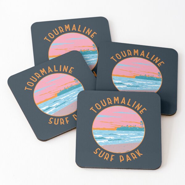 Item preview, Tourmaline Surfing Park California Retro Distressed Circle designed and sold by KrisSidDesigns.