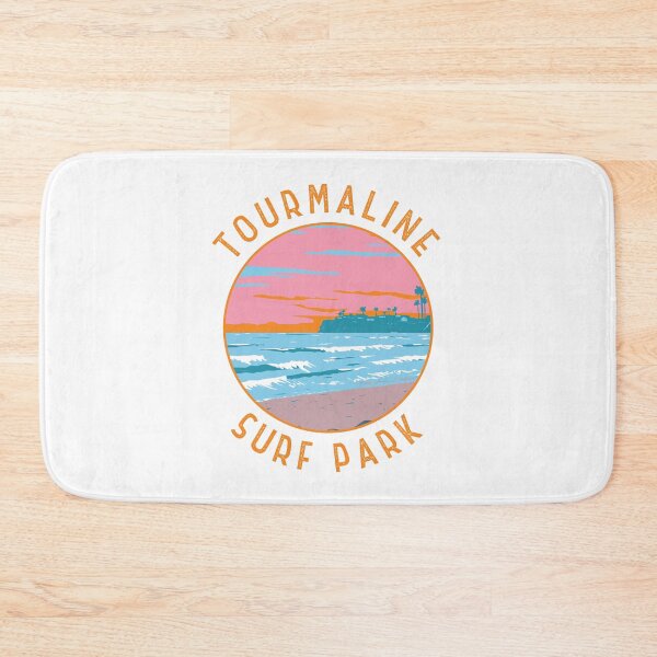 Item preview, Tourmaline Surfing Park California Retro Distressed Circle designed and sold by KrisSidDesigns.