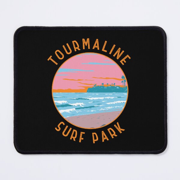 Item preview, Tourmaline Surfing Park California Retro Distressed Circle designed and sold by KrisSidDesigns.